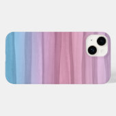 Coques Case-Mate iPhone Motif de lignes d'aquarelle Pastel (Verso (horizontal))