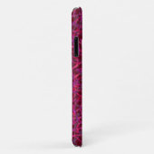 Coques Case-Mate iPhone Motif de lignes griffées violettes (Dos/Droite)