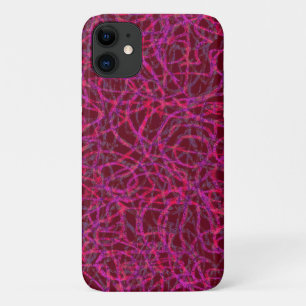 Case-Mate iPhone Case Motif de lignes griffées violettes