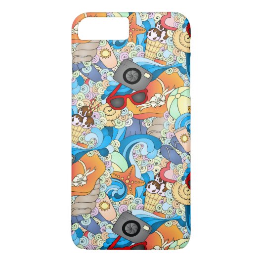 Coques Case-Mate iPhone Motif de loisirs d'été (Dos)