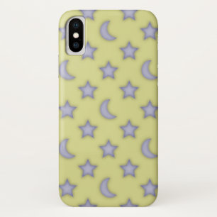 Case-Mate iPhone Case Motif de lunes et d'étoiles jaunes