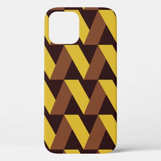Coques Case-Mate iPhone Motif de luxe sans soudure de ligne zigzag (Verso)