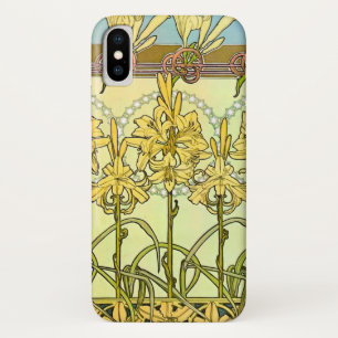 Case-Mate iPhone Case Motif de lys Art nouveau d'Alphonse Mucha vintage