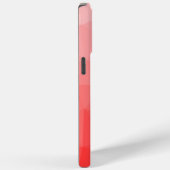 Coques Case-Mate iPhone Motif de maillage géométrique à l'ombre rouge (Verso / Droite)