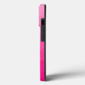 Coques Case-Mate iPhone Motif de maillage géométrique rose chaud (Verso / Gauche)