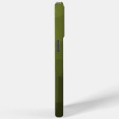 Coques Case-Mate iPhone Motif de maillage géométrique vert ombre de l'armé (Verso / Droite)