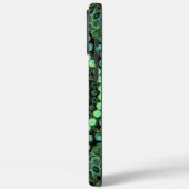 Coques Case-Mate iPhone Motif de mandala kaléidoscope vert et sarcelle (Verso / Gauche)