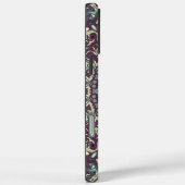 Coques Case-Mate iPhone Motif de mandala violet sarcelle et crème (Verso / Droite)