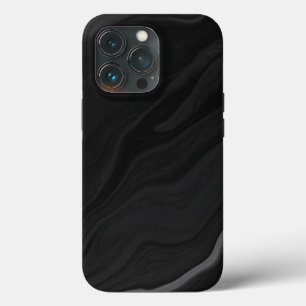 Case-Mate iPhone Case Motif de marbre en pierre noire élégant