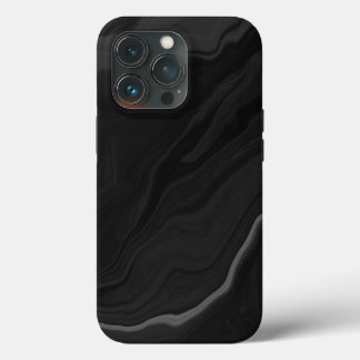 Case-Mate iPhone Case Motif de marbre en pierre noire élégant