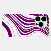 Coques Case-Mate iPhone Motif de marbre violet (Verso (horizontal))