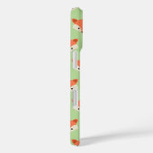 Coques Case-Mate iPhone Motif de Mare Fox sur Green Monogram (Verso / Droite)