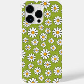 Coques Case-Mate iPhone Motif de marguerite à fleurs vert et blanc (Verso)