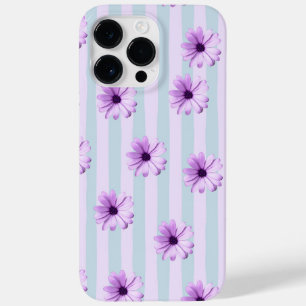 Coque Pour Pour iPhone 14 Pro Max Motif de marguerite bleue et violette