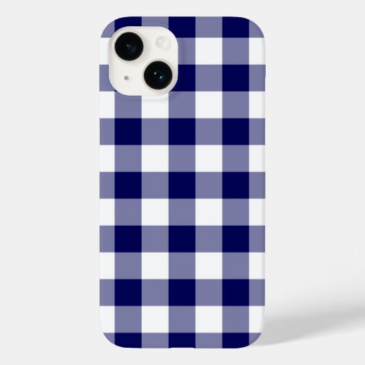 Coques Case-Mate iPhone Motif de marine et de En vichy blanc (Verso)