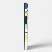 Coques Case-Mate iPhone Motif de menthe et citron jaune (Verso / Droite)