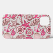 Coques Case-Mate iPhone Motif de mer rose (Verso (horizontal))