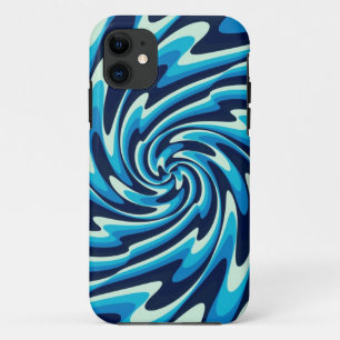 Case-Mate iPhone Case Motif de mer vague (bleu nuit, bleu, cyan)