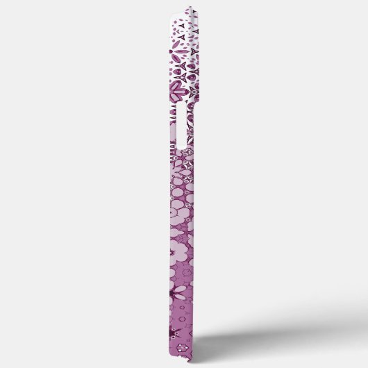 Coques Case-Mate iPhone Motif de métamorphose florale (Verso / Droite)