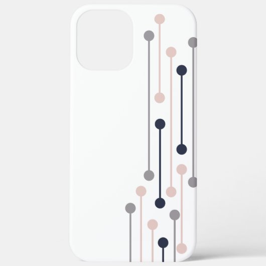 Coques Case-Mate iPhone Motif de mode géométrique de luxe Abstrait (Verso)