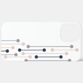 Coques Case-Mate iPhone Motif de mode géométrique de luxe Abstrait (Retour (horizontal))