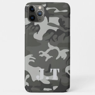 Coques Pour iPhone Motif de monogramme de camouflage urbain génial
