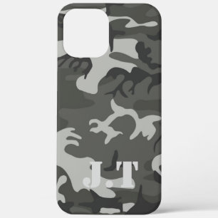 Coque iPhone 12 Pro Max Motif de monogramme de camouflage urbain génial