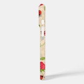 Coques Case-Mate iPhone Motif de monogramme de la fraise Ladybug (Verso / Gauche)