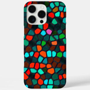 Coques iPhone 16 Pro Max Motif de mosaïque coloré multicolore