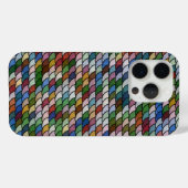 Coques Case-Mate iPhone Motif de mosaïque de saint Jacques (Verso (horizontal))