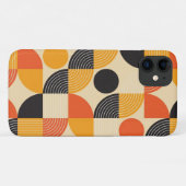 Coques Case-Mate iPhone Motif de mosaïque géométrique (Dos (Horizontal))