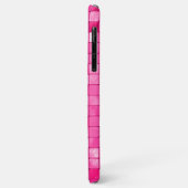 Coques Case-Mate iPhone Motif de mosaïque géométrique rose/Fuchsia Élégant (Dos/Gauche)