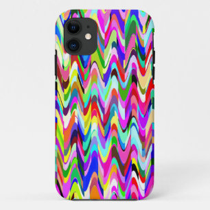 Coque iPhone 11 Motif de mosaïque multicolore abstrait #4