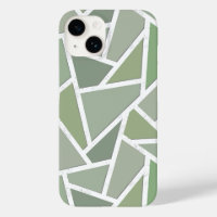 Motif de mosaïque vert olive