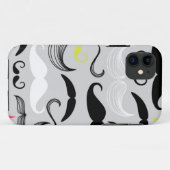 Coques Case-Mate iPhone Motif de moustache, rétro style (Dos (Horizontal))