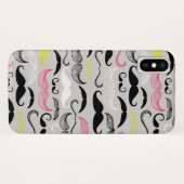 Coques Case-Mate iPhone Motif de moustache, rétro style (Dos (Horizontal))