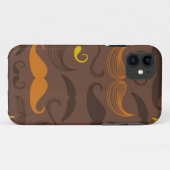 Coques Case-Mate iPhone Motif de moustache, rétro style 5 (Dos (Horizontal))