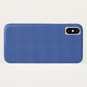 Coques Case-Mate iPhone Motif de Navy Chevron (Dos (Horizontal))