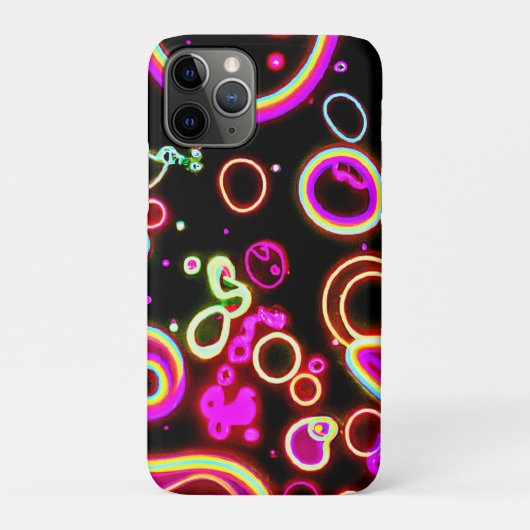 Coques Case-Mate iPhone Motif de néon vibrant (Dos)