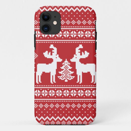 Coques Case-Mate iPhone Motif de Noël (Dos)