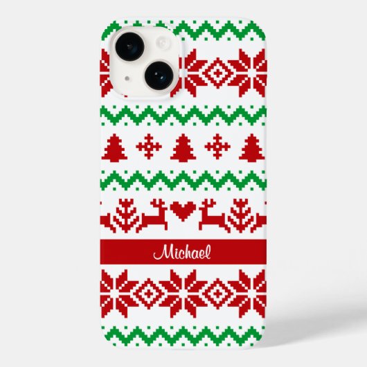 Coques Case-Mate iPhone Motif de Noël (Verso)