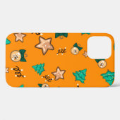 Coques Case-Mate iPhone Motif de Noël avec bougies, Tangerinesbackgrou (Verso (horizontal))
