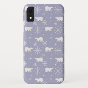 Case-Mate iPhone Case Motif de Noël avec ours polaires et flocons de nei