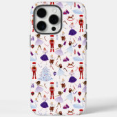 Coques Case-Mate iPhone Motif de Noël de Casse-noix blanc mou (Verso)