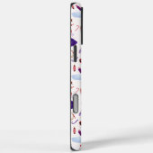 Coques Case-Mate iPhone Motif de Noël de Casse-noix blanc mou (Verso / Droite)