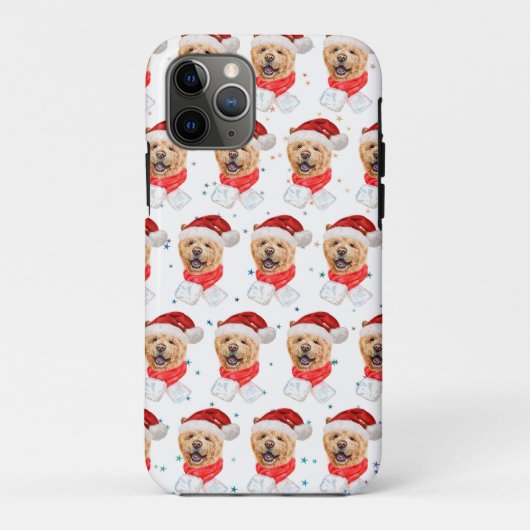 Coques Case-Mate iPhone Motif de Noël de chien Chow Chow mignon (Dos)