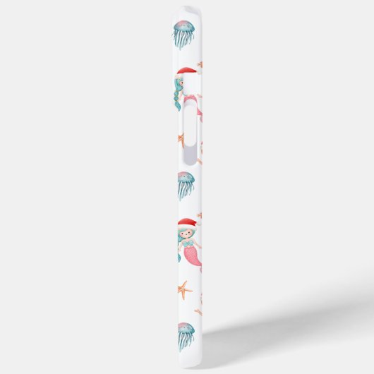 Coques Case-Mate iPhone Motif de Noël de la sirène (Verso / Gauche)