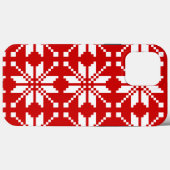 Coques Case-Mate iPhone Motif de Noël des flocs de neige de Noël (Verso (horizontal))