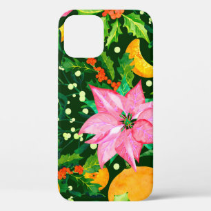 Case-Mate iPhone Case Motif de Noël en aquarelle transparent avec poinse