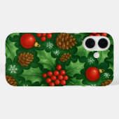 Coques Case-Mate iPhone Motif de Noël | Festive Holiday Design (Verso (horizontal))
